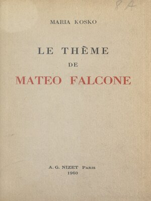 cover image of Le thème de Mateo Falcone
